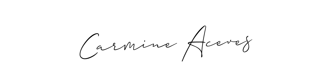 Make a beautiful signature design for name Carmine Aceves. Use this online signature maker to create a handwritten signature for free. Carmine Aceves signature style 2 images and pictures png