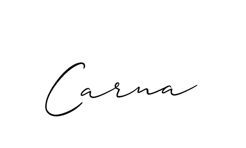 if you are searching for the best signature style for your name Carna. so please give up your signature search. here we have designed multiple signature styles  using Allison_Script. Carna signature style 2 images and pictures png