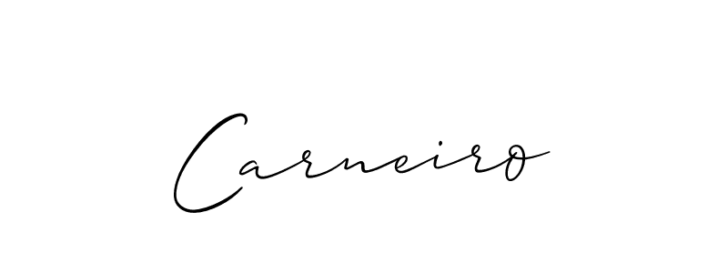 How to make Carneiro name signature. Use Allison_Script style for creating short signs online. This is the latest handwritten sign. Carneiro signature style 2 images and pictures png