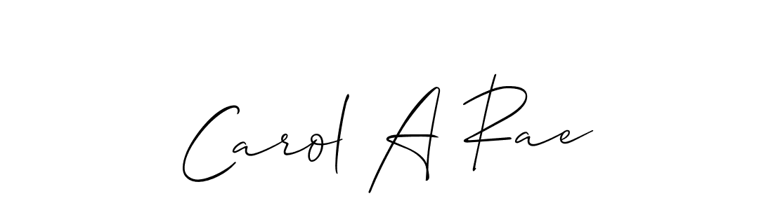 Best and Professional Signature Style for Carol A Rae. Allison_Script Best Signature Style Collection. Carol A Rae signature style 2 images and pictures png