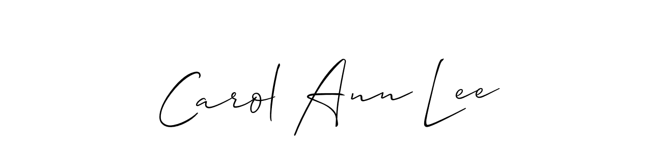 Carol Ann Lee stylish signature style. Best Handwritten Sign (Allison_Script) for my name. Handwritten Signature Collection Ideas for my name Carol Ann Lee. Carol Ann Lee signature style 2 images and pictures png