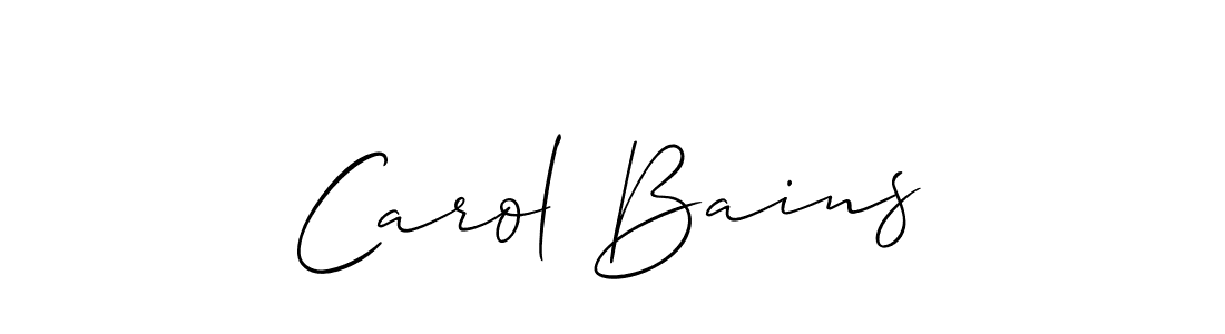 You can use this online signature creator to create a handwritten signature for the name Carol Bains. This is the best online autograph maker. Carol Bains signature style 2 images and pictures png