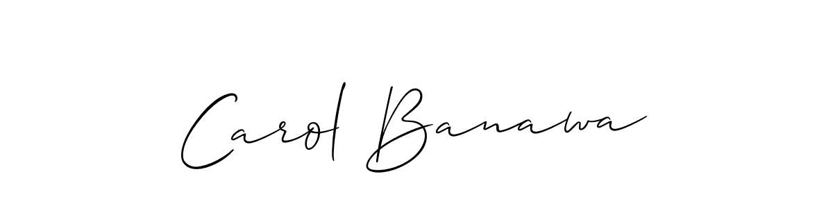 Carol Banawa stylish signature style. Best Handwritten Sign (Allison_Script) for my name. Handwritten Signature Collection Ideas for my name Carol Banawa. Carol Banawa signature style 2 images and pictures png