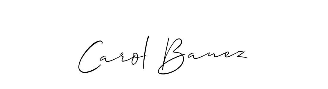 Allison_Script is a professional signature style that is perfect for those who want to add a touch of class to their signature. It is also a great choice for those who want to make their signature more unique. Get Carol Banez name to fancy signature for free. Carol Banez signature style 2 images and pictures png