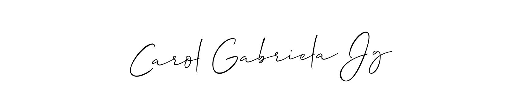 Make a beautiful signature design for name Carol Gabriela Jg. Use this online signature maker to create a handwritten signature for free. Carol Gabriela Jg signature style 2 images and pictures png