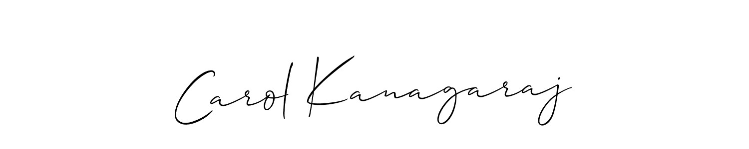 How to Draw Carol Kanagaraj signature style? Allison_Script is a latest design signature styles for name Carol Kanagaraj. Carol Kanagaraj signature style 2 images and pictures png