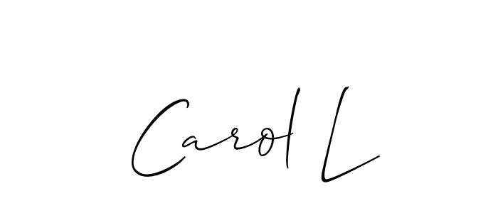 How to make Carol L signature? Allison_Script is a professional autograph style. Create handwritten signature for Carol L name. Carol L signature style 2 images and pictures png