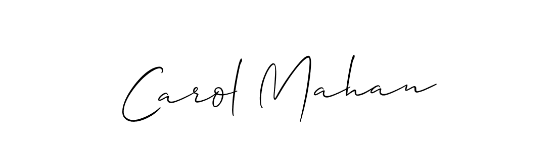 Also we have Carol Mahan name is the best signature style. Create professional handwritten signature collection using Allison_Script autograph style. Carol Mahan signature style 2 images and pictures png