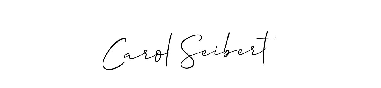 Also You can easily find your signature by using the search form. We will create Carol Seibert name handwritten signature images for you free of cost using Allison_Script sign style. Carol Seibert signature style 2 images and pictures png