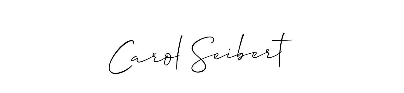 How to Draw Carol Seibert signature style? Allison_Script is a latest design signature styles for name Carol Seibert. Carol Seibert signature style 2 images and pictures png