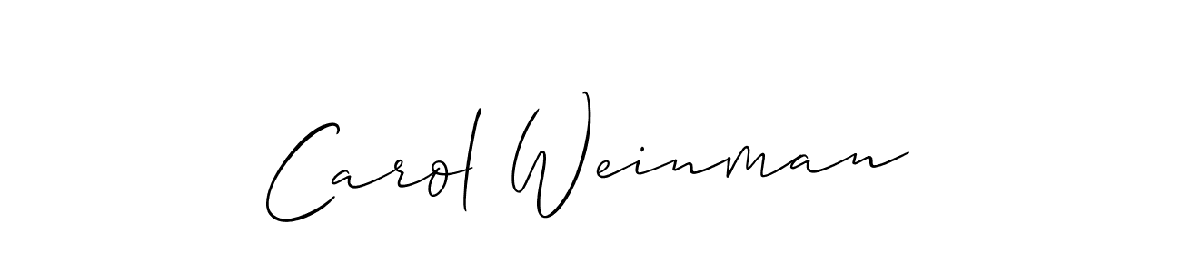 How to Draw Carol Weinman signature style? Allison_Script is a latest design signature styles for name Carol Weinman. Carol Weinman signature style 2 images and pictures png