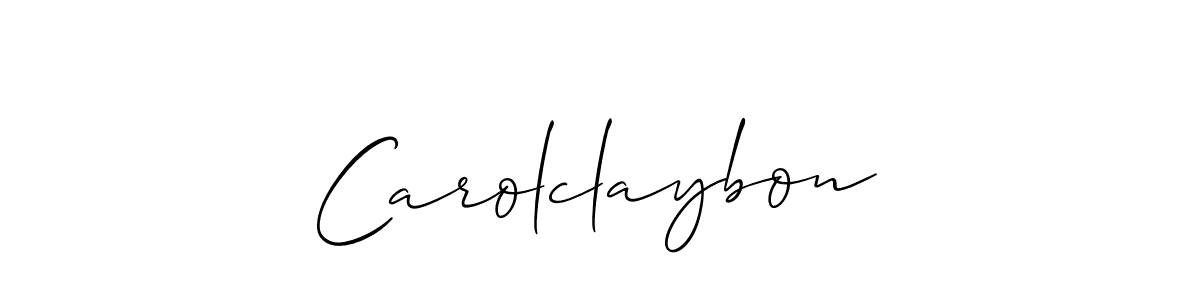 How to Draw Carolclaybon signature style? Allison_Script is a latest design signature styles for name Carolclaybon. Carolclaybon signature style 2 images and pictures png