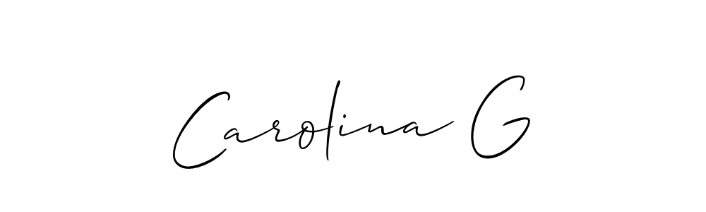 Make a short Carolina G signature style. Manage your documents anywhere anytime using Allison_Script. Create and add eSignatures, submit forms, share and send files easily. Carolina G signature style 2 images and pictures png