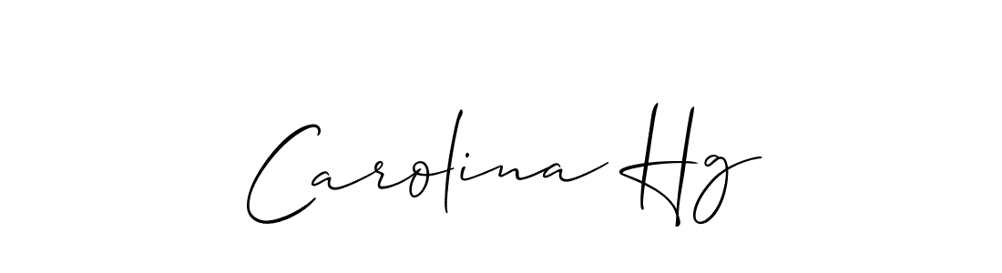 Allison_Script is a professional signature style that is perfect for those who want to add a touch of class to their signature. It is also a great choice for those who want to make their signature more unique. Get Carolina Hg name to fancy signature for free. Carolina Hg signature style 2 images and pictures png