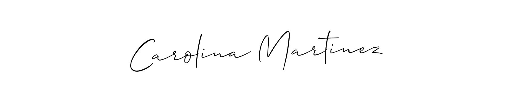 Also You can easily find your signature by using the search form. We will create Carolina Martinez name handwritten signature images for you free of cost using Allison_Script sign style. Carolina Martinez signature style 2 images and pictures png