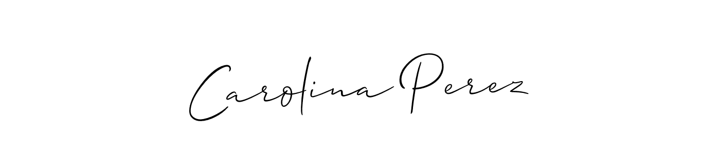 Similarly Allison_Script is the best handwritten signature design. Signature creator online .You can use it as an online autograph creator for name Carolina Perez. Carolina Perez signature style 2 images and pictures png