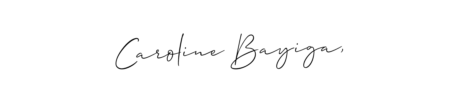 Caroline Bayiga, stylish signature style. Best Handwritten Sign (Allison_Script) for my name. Handwritten Signature Collection Ideas for my name Caroline Bayiga,. Caroline Bayiga, signature style 2 images and pictures png