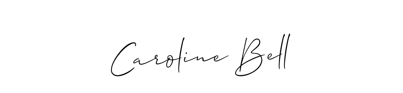 How to make Caroline Bell signature? Allison_Script is a professional autograph style. Create handwritten signature for Caroline Bell name. Caroline Bell signature style 2 images and pictures png