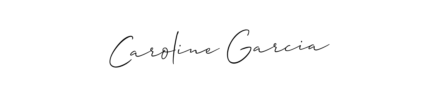 You should practise on your own different ways (Allison_Script) to write your name (Caroline Garcia) in signature. don't let someone else do it for you. Caroline Garcia signature style 2 images and pictures png