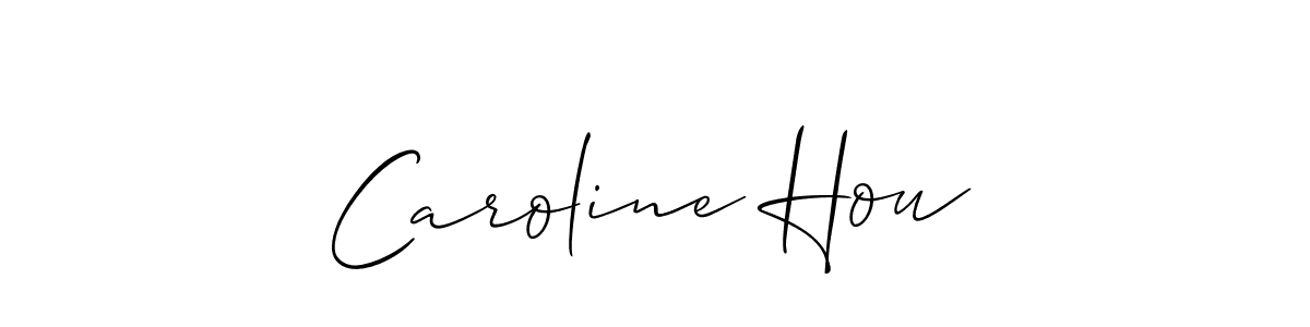 Use a signature maker to create a handwritten signature online. With this signature software, you can design (Allison_Script) your own signature for name Caroline Hou. Caroline Hou signature style 2 images and pictures png