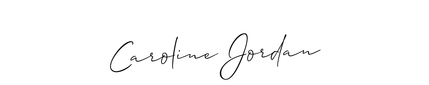 Create a beautiful signature design for name Caroline Jordan. With this signature (Allison_Script) fonts, you can make a handwritten signature for free. Caroline Jordan signature style 2 images and pictures png