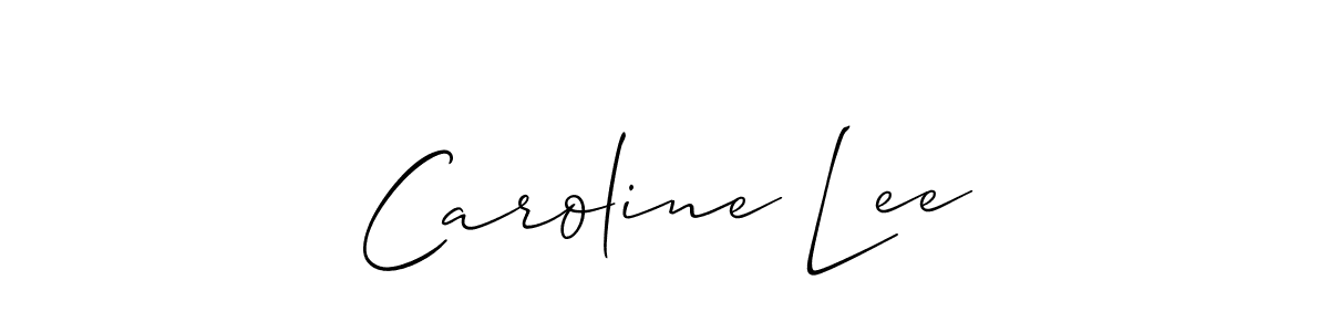 Best and Professional Signature Style for Caroline Lee. Allison_Script Best Signature Style Collection. Caroline Lee signature style 2 images and pictures png