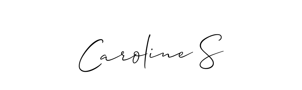 Make a short Caroline S signature style. Manage your documents anywhere anytime using Allison_Script. Create and add eSignatures, submit forms, share and send files easily. Caroline S signature style 2 images and pictures png