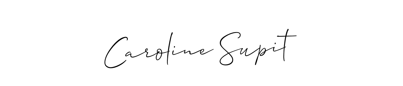 Best and Professional Signature Style for Caroline Supit. Allison_Script Best Signature Style Collection. Caroline Supit signature style 2 images and pictures png