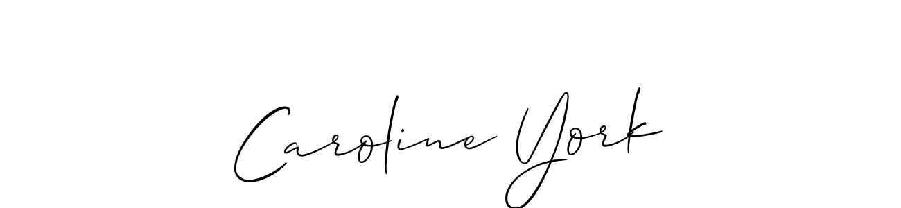 Allison_Script is a professional signature style that is perfect for those who want to add a touch of class to their signature. It is also a great choice for those who want to make their signature more unique. Get Caroline York name to fancy signature for free. Caroline York signature style 2 images and pictures png