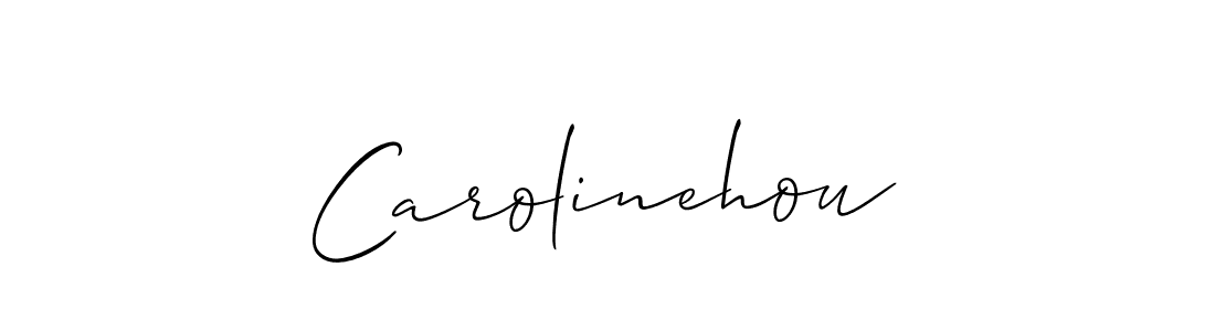 The best way (Allison_Script) to make a short signature is to pick only two or three words in your name. The name Carolinehou include a total of six letters. For converting this name. Carolinehou signature style 2 images and pictures png