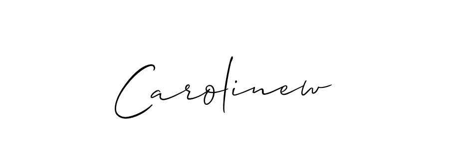 Allison_Script is a professional signature style that is perfect for those who want to add a touch of class to their signature. It is also a great choice for those who want to make their signature more unique. Get Carolinew name to fancy signature for free. Carolinew signature style 2 images and pictures png