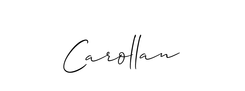 Also we have Carollan name is the best signature style. Create professional handwritten signature collection using Allison_Script autograph style. Carollan signature style 2 images and pictures png