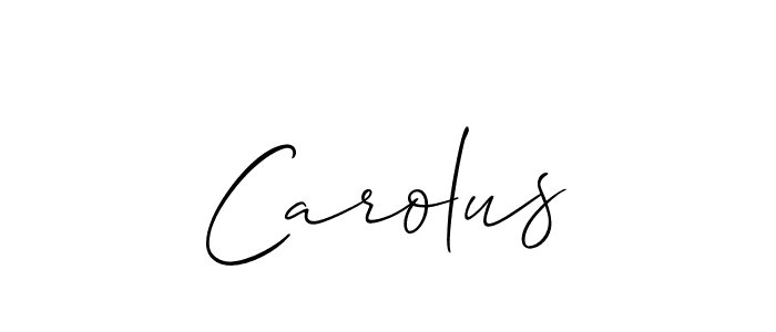 Best and Professional Signature Style for Carolus. Allison_Script Best Signature Style Collection. Carolus signature style 2 images and pictures png