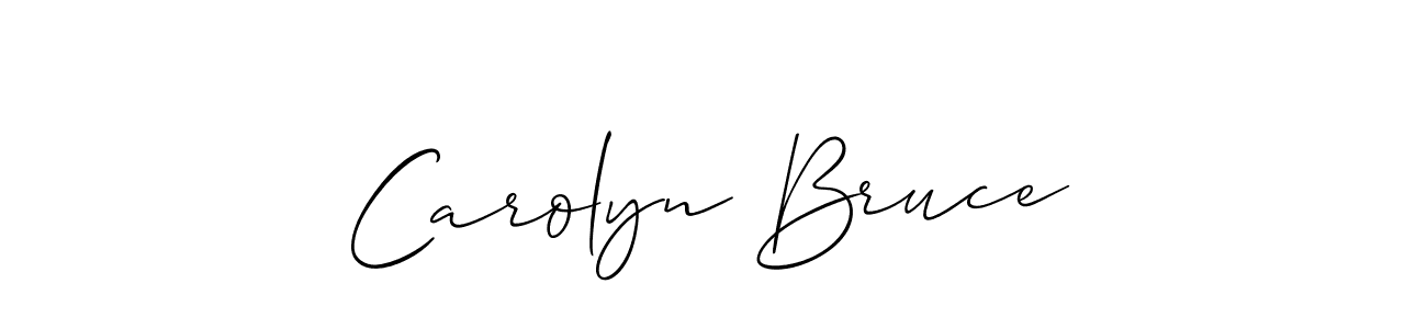 How to make Carolyn Bruce name signature. Use Allison_Script style for creating short signs online. This is the latest handwritten sign. Carolyn Bruce signature style 2 images and pictures png