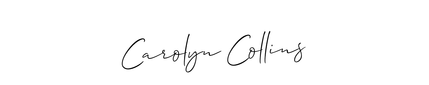 Make a short Carolyn Collins signature style. Manage your documents anywhere anytime using Allison_Script. Create and add eSignatures, submit forms, share and send files easily. Carolyn Collins signature style 2 images and pictures png