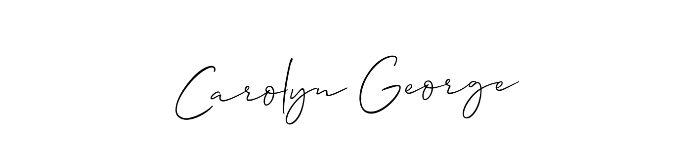 Similarly Allison_Script is the best handwritten signature design. Signature creator online .You can use it as an online autograph creator for name Carolyn George. Carolyn George signature style 2 images and pictures png