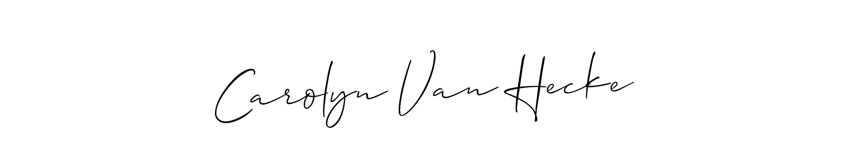 Also You can easily find your signature by using the search form. We will create Carolyn Van Hecke name handwritten signature images for you free of cost using Allison_Script sign style. Carolyn Van Hecke signature style 2 images and pictures png