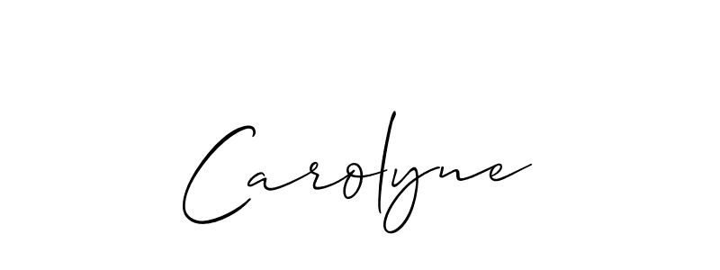 Also we have Carolyne name is the best signature style. Create professional handwritten signature collection using Allison_Script autograph style. Carolyne signature style 2 images and pictures png