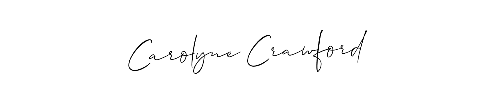 This is the best signature style for the Carolyne Crawford name. Also you like these signature font (Allison_Script). Mix name signature. Carolyne Crawford signature style 2 images and pictures png
