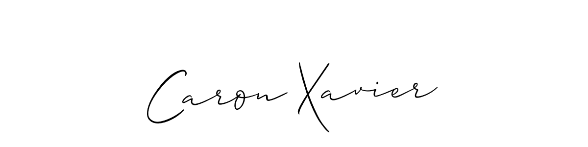 How to Draw Caron Xavier signature style? Allison_Script is a latest design signature styles for name Caron Xavier. Caron Xavier signature style 2 images and pictures png