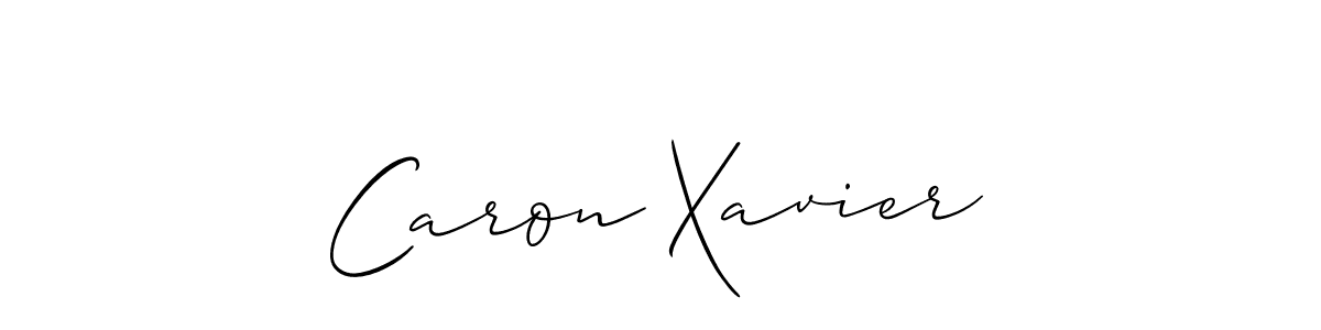 How to make Caron Xavier name signature. Use Allison_Script style for creating short signs online. This is the latest handwritten sign. Caron Xavier signature style 2 images and pictures png