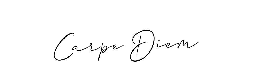 Allison_Script is a professional signature style that is perfect for those who want to add a touch of class to their signature. It is also a great choice for those who want to make their signature more unique. Get Carpe Diem name to fancy signature for free. Carpe Diem signature style 2 images and pictures png