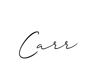 Use a signature maker to create a handwritten signature online. With this signature software, you can design (Allison_Script) your own signature for name Carr. Carr signature style 2 images and pictures png