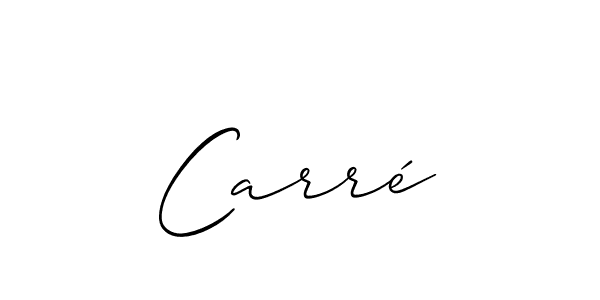 if you are searching for the best signature style for your name Carré. so please give up your signature search. here we have designed multiple signature styles  using Allison_Script. Carré signature style 2 images and pictures png