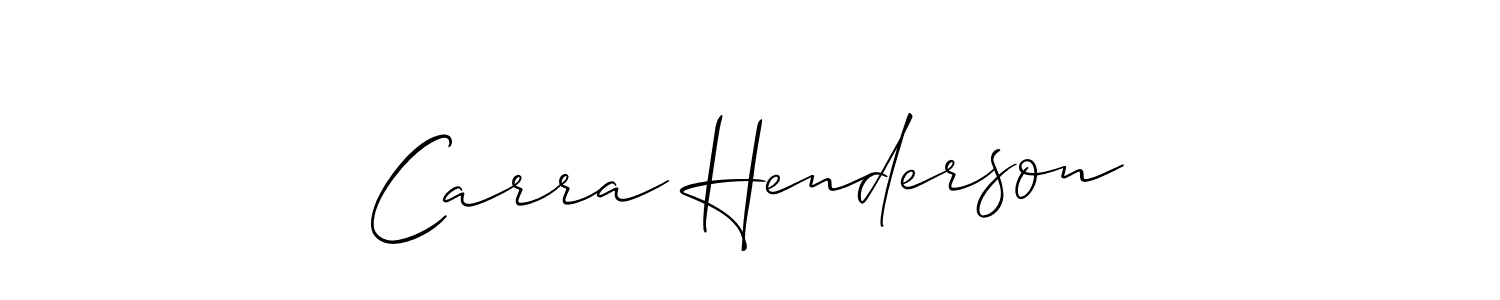 Make a short Carra Henderson signature style. Manage your documents anywhere anytime using Allison_Script. Create and add eSignatures, submit forms, share and send files easily. Carra Henderson signature style 2 images and pictures png