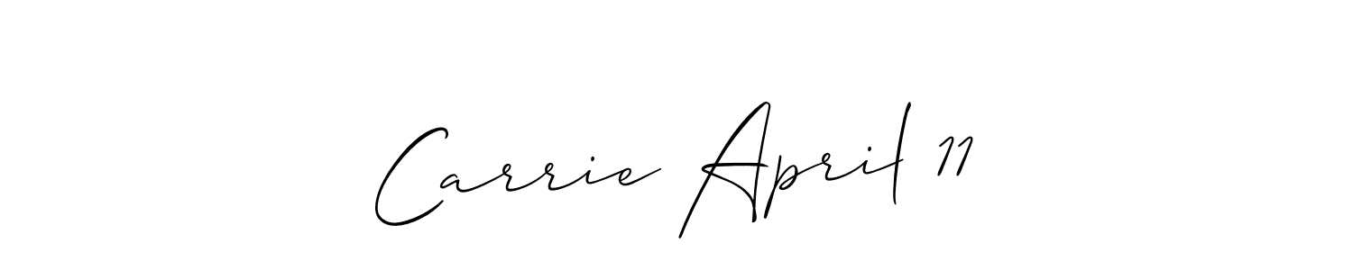 Also You can easily find your signature by using the search form. We will create Carrie April 11 name handwritten signature images for you free of cost using Allison_Script sign style. Carrie April 11 signature style 2 images and pictures png