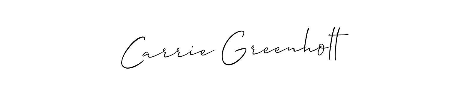 Make a beautiful signature design for name Carrie Greenholt. Use this online signature maker to create a handwritten signature for free. Carrie Greenholt signature style 2 images and pictures png