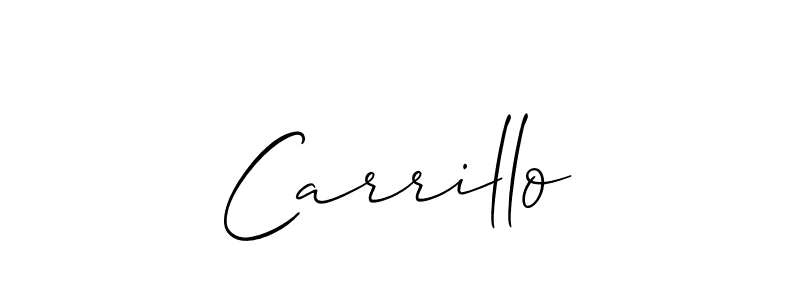 You should practise on your own different ways (Allison_Script) to write your name (Carrillo) in signature. don't let someone else do it for you. Carrillo signature style 2 images and pictures png