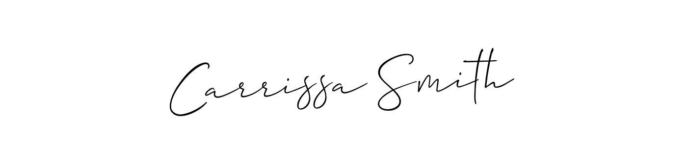 Once you've used our free online signature maker to create your best signature Allison_Script style, it's time to enjoy all of the benefits that Carrissa Smith name signing documents. Carrissa Smith signature style 2 images and pictures png