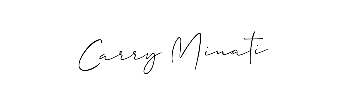 Create a beautiful signature design for name Carry Minati. With this signature (Allison_Script) fonts, you can make a handwritten signature for free. Carry Minati signature style 2 images and pictures png